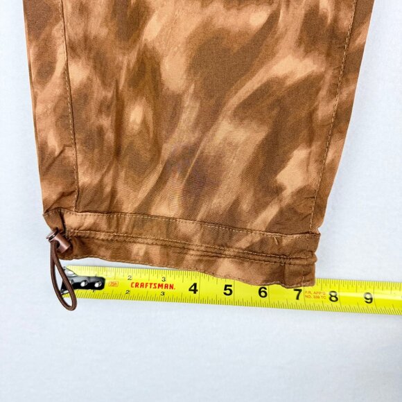 Democracy Women's Pull-on Elastic/Drawstring Waist Brown Cropped Pant Size 8 NWT - Picture 9 of 10